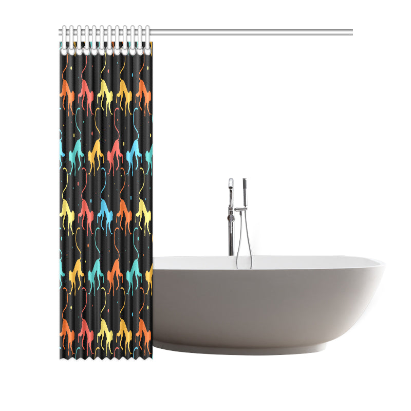 Monkey Pattern Print Design 01 Shower Curtain