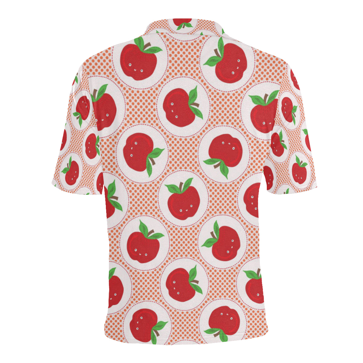 Apple Pattern Print Design AP08 Men Polo Shirt
