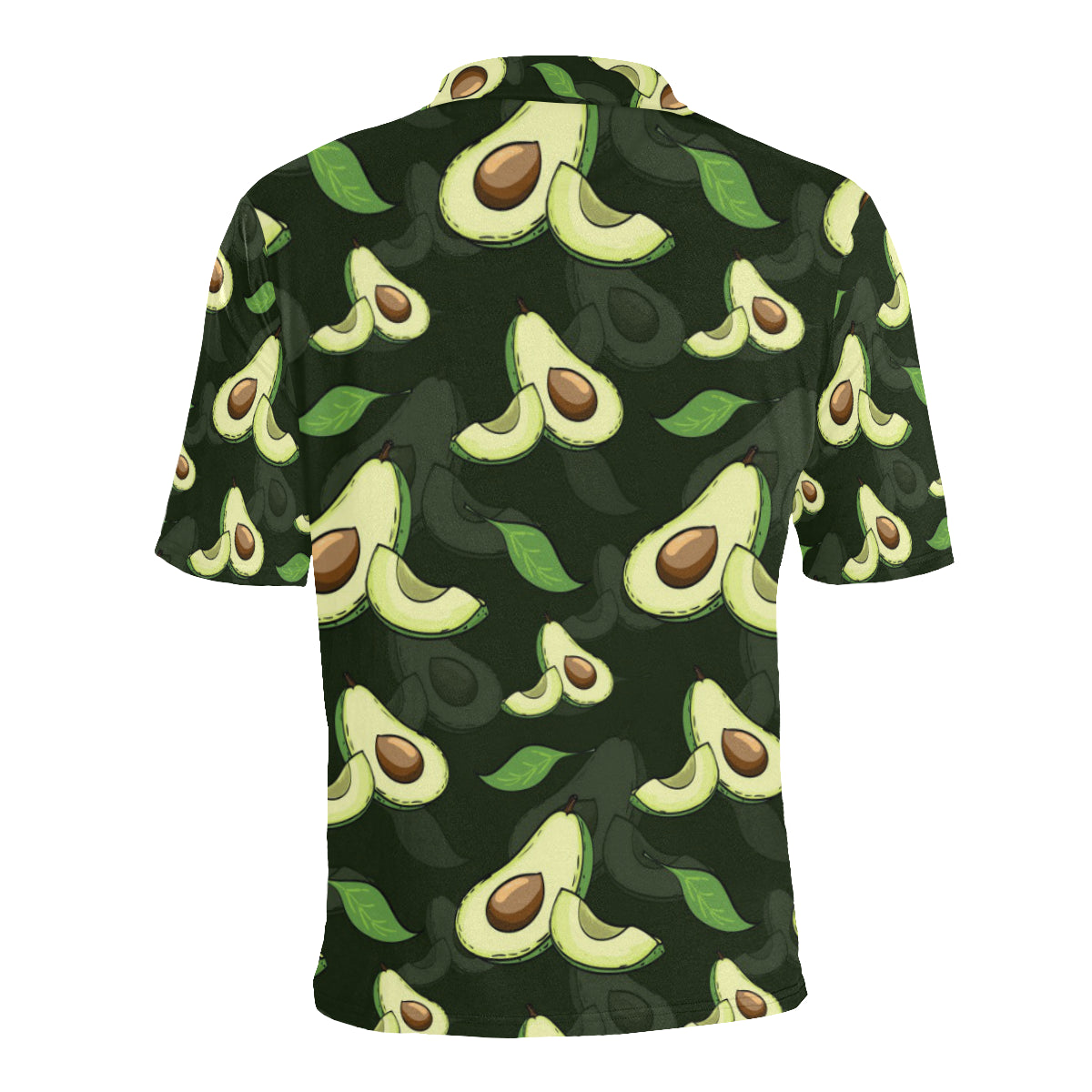 Avocado Pattern Print Design AC07 Men Polo Shirt