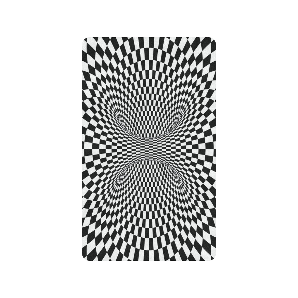 Optical illusion Projection Torus Rubber Doormat
