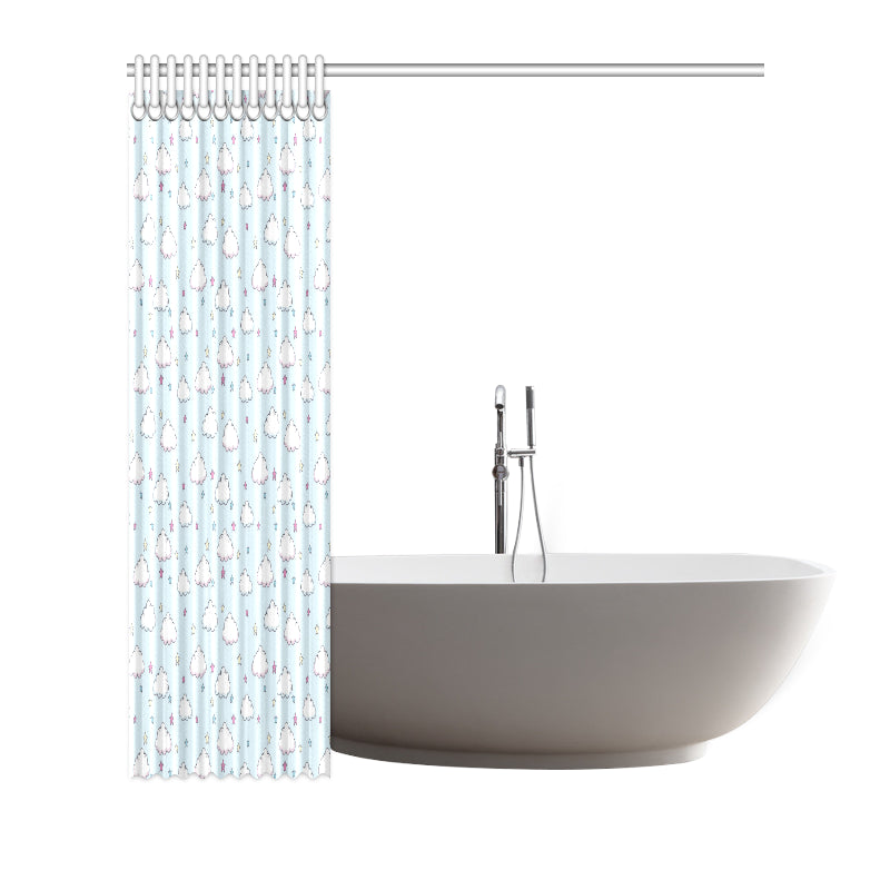 Cloud Pattern Print Design 01 Shower Curtain