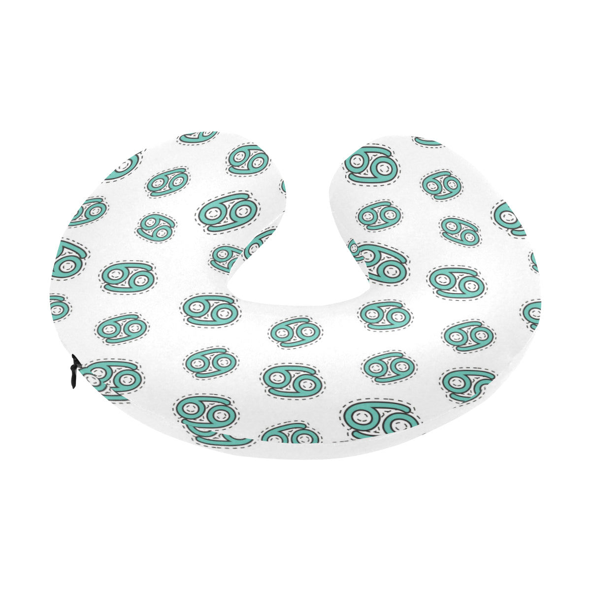 Cancer Zodiac Pattern Print Design 04 U-Shaped Travel Neck Pillow
