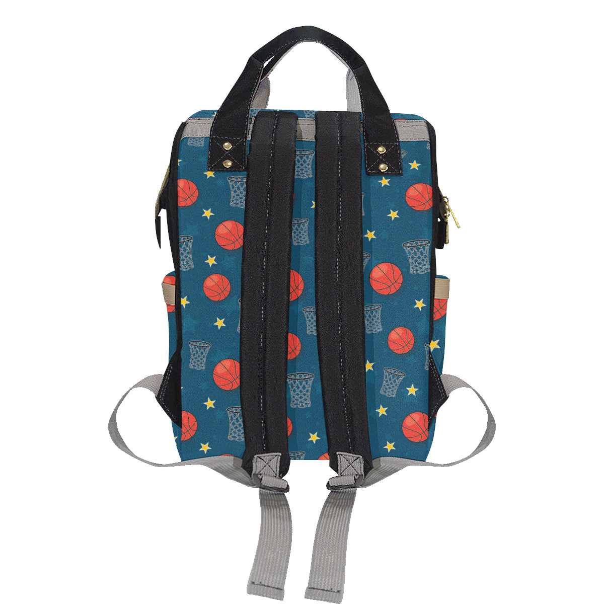Basketball Classic Print Pattern Diaper Bag Backpack