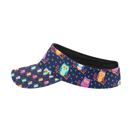 Owl Cute Themed Design Print Unisex Sun Visor