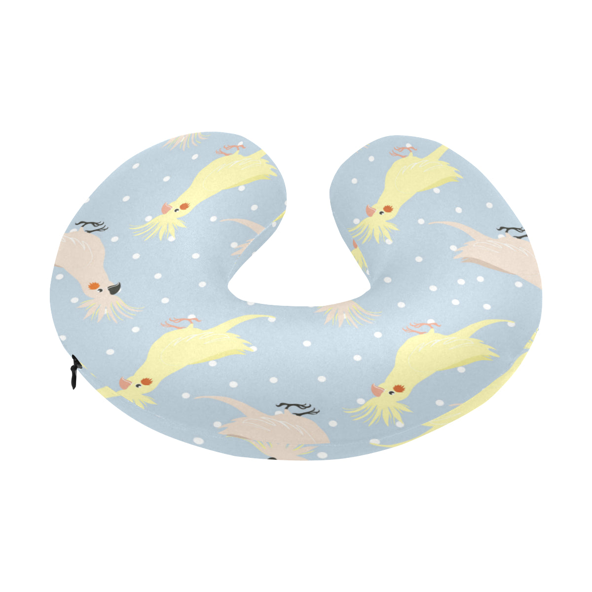 Cockatiel Pattern Print Design 03 U-Shaped Travel Neck Pillow