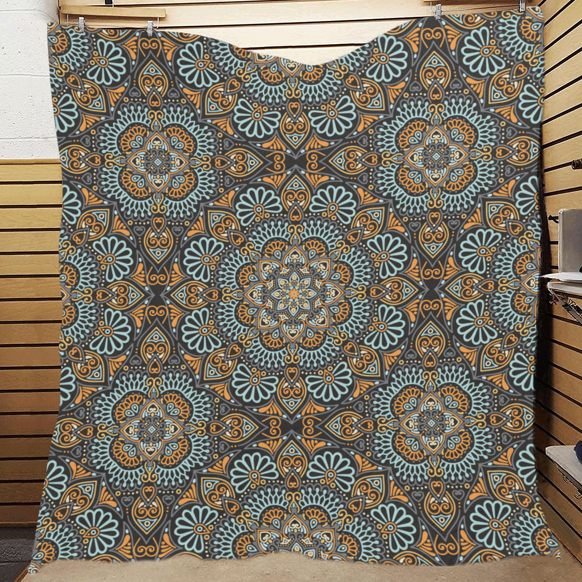 Mandala Pattern Print Design 05 Premium Quilt