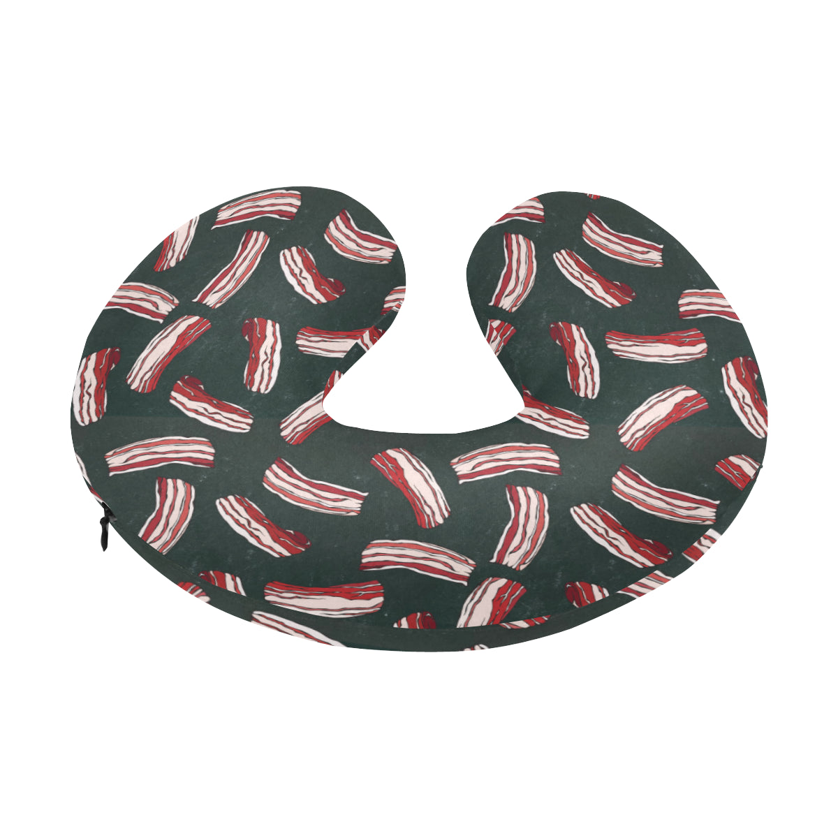 Bacon Pattern Print Design 02 U-Shaped Travel Neck Pillow