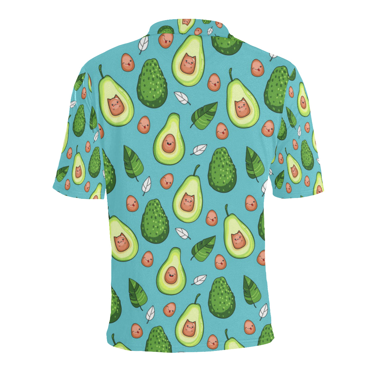 Avocado Pattern Print Design AC05 Men Polo Shirt