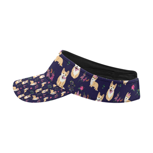 Pembroke Welsh Corgis Pattern Print Design A06 Unisex Sun Visor