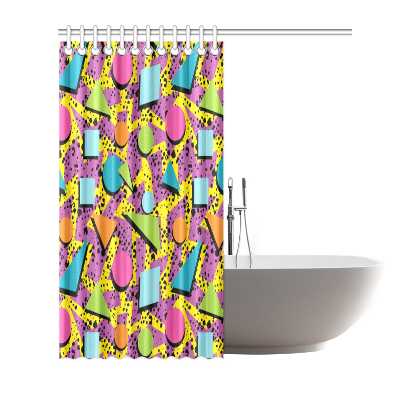 80s Pattern Print Design 1 Shower Curtain