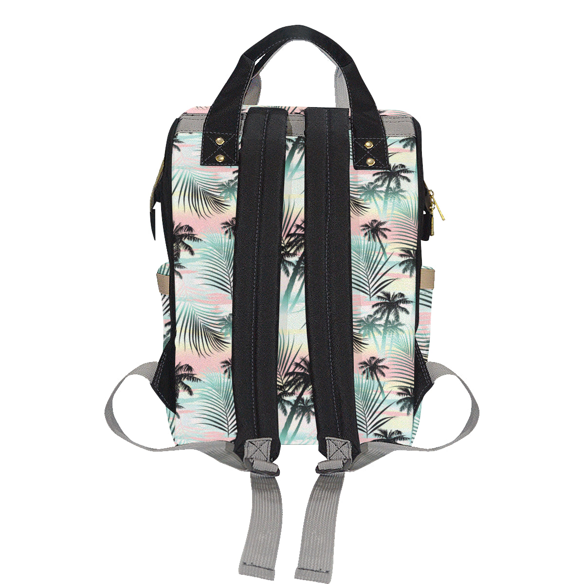 Palm Tree Pattern Print Design A03 Diaper Bag Backpack