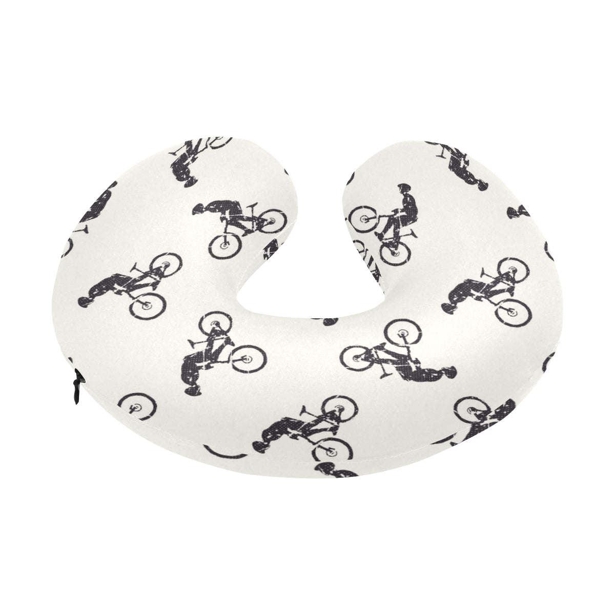 Mountain bike Pattern Print Design 01 U-Shaped Travel Neck Pillow