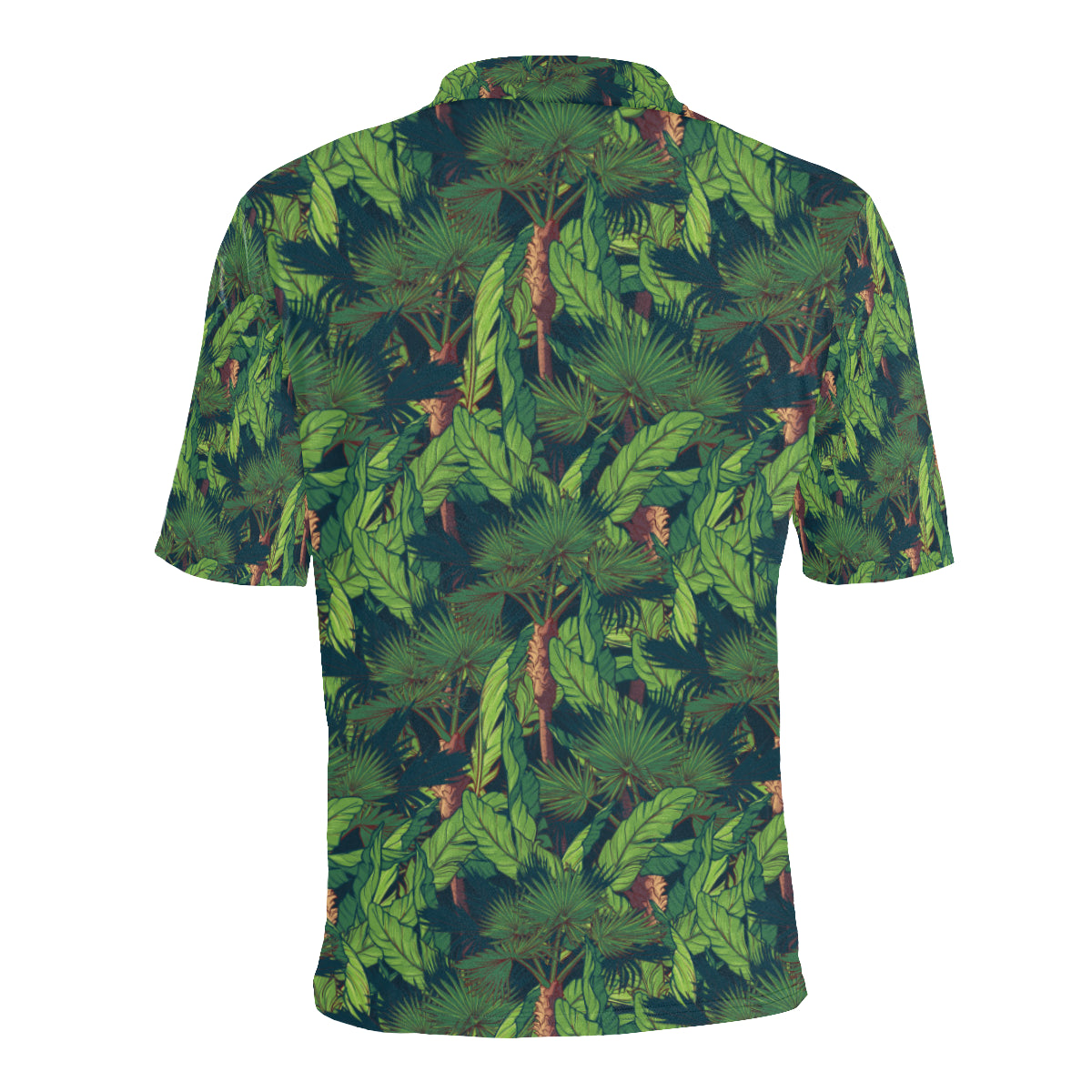 Rainforest Pattern Print Design A01 Men Polo Shirt