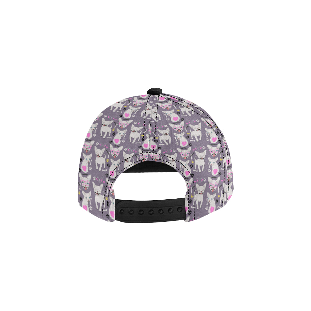 Chihuahua Happy Pattern Snapback Cap