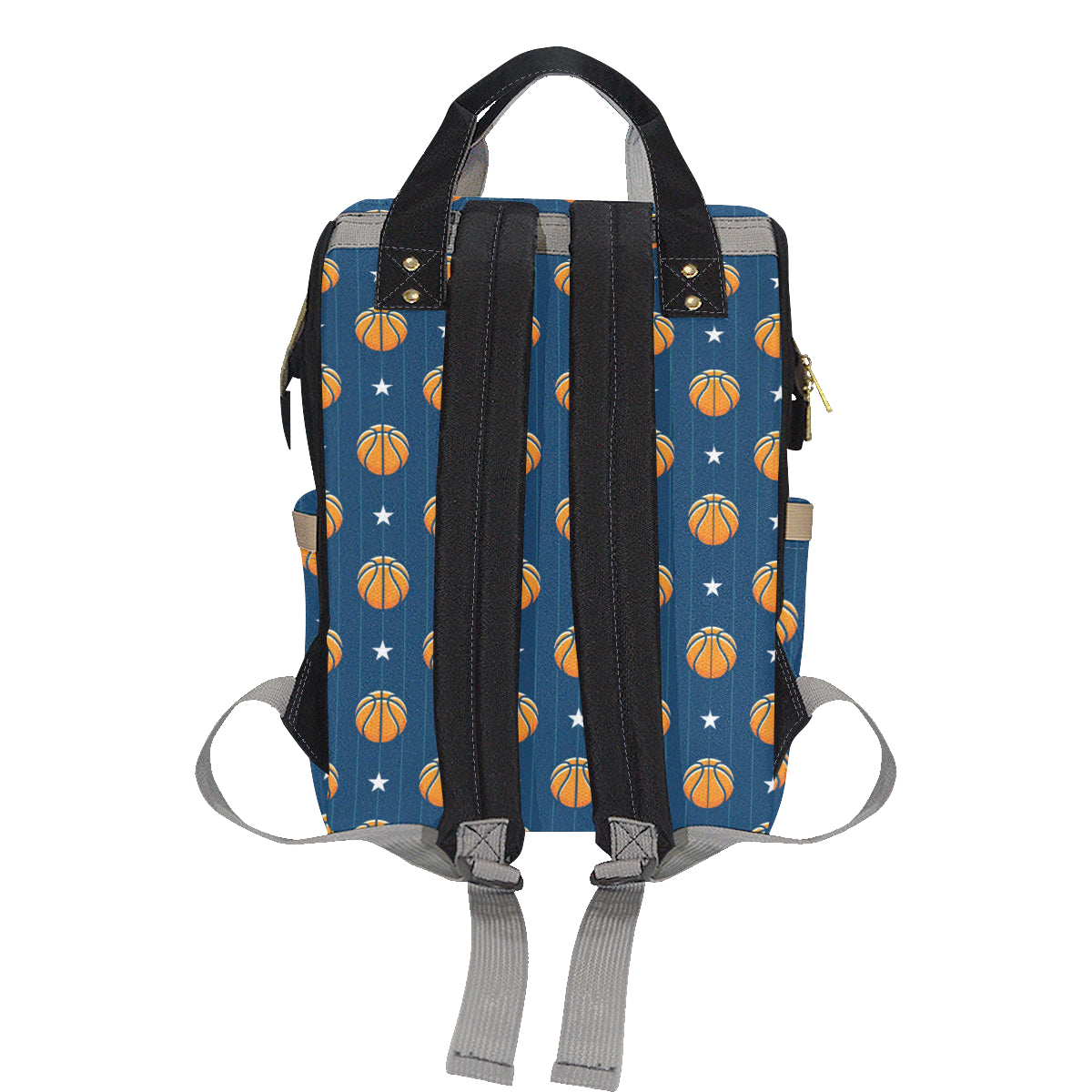 Basketball Star Print Pattern Diaper Bag Backpack