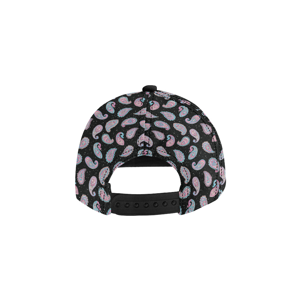Paisley Pink Design Mandala Print Snapback Cap