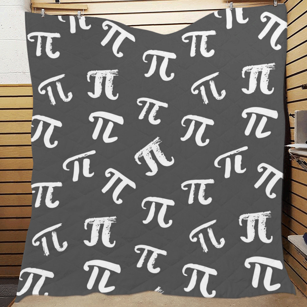 Pi Day Pattern Print Design A02 Premium Quilt