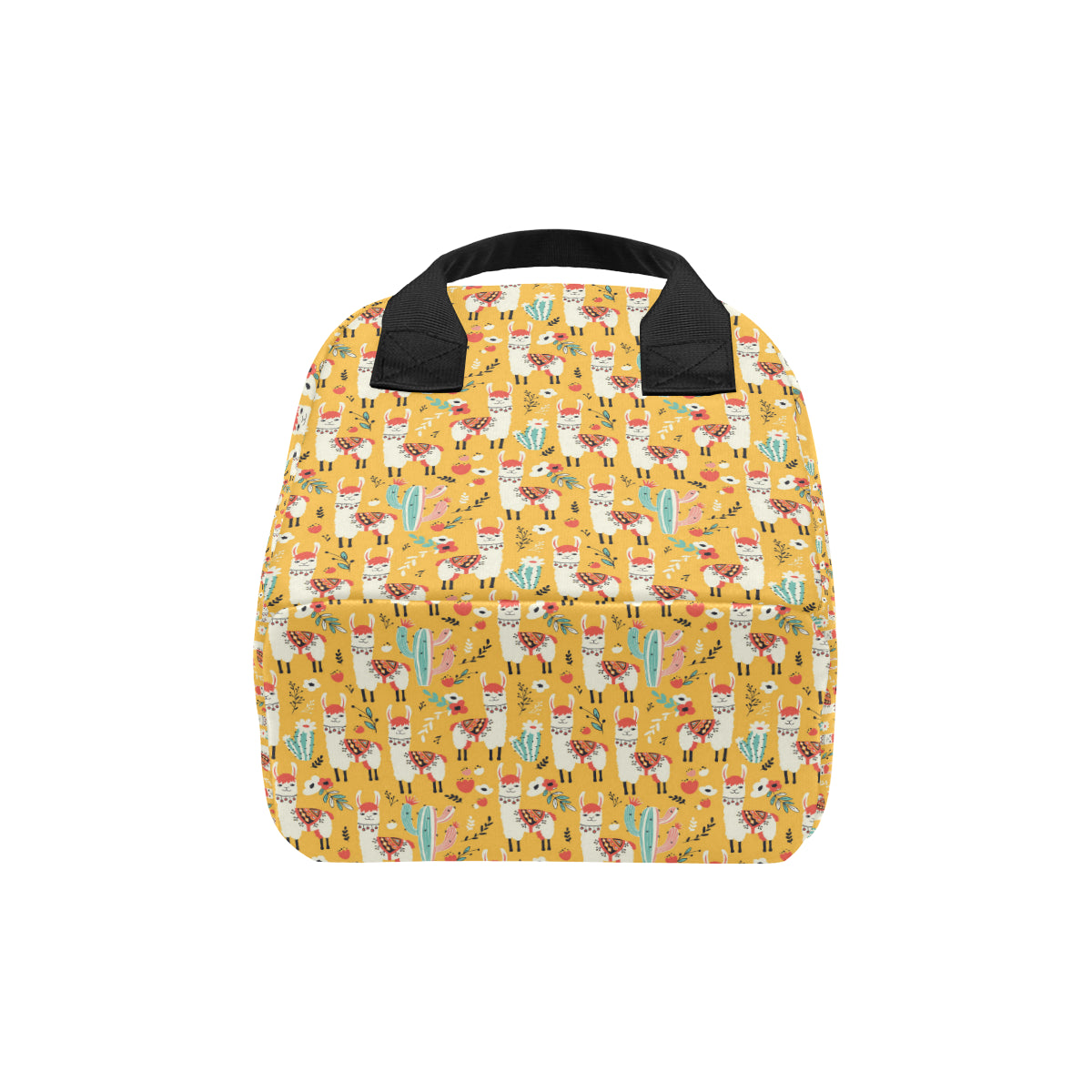 Llama Cute Themed Print Insulated Lunch Bag