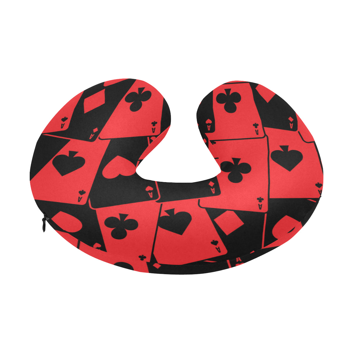 Poker Cards Pattern Print Design A01 U-Shaped Travel Neck Pillow