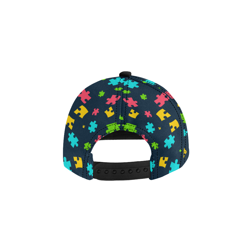 Autism Awareness Colorful Design Print Snapback Cap