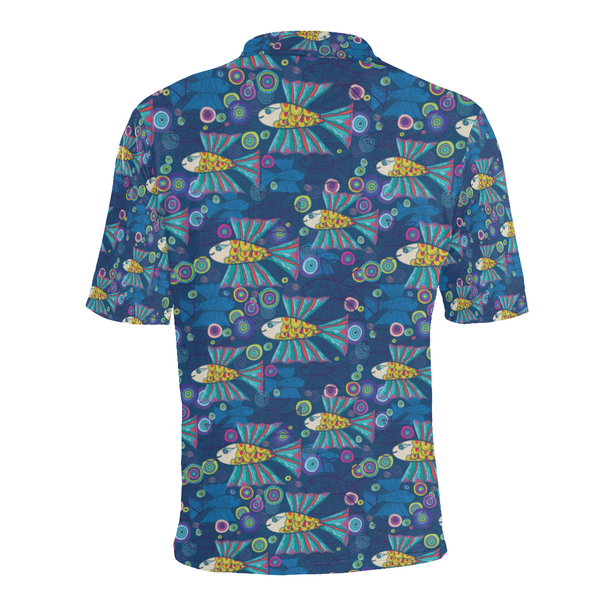 Flying Fish Pattern Print Design 01 Men Polo Shirt