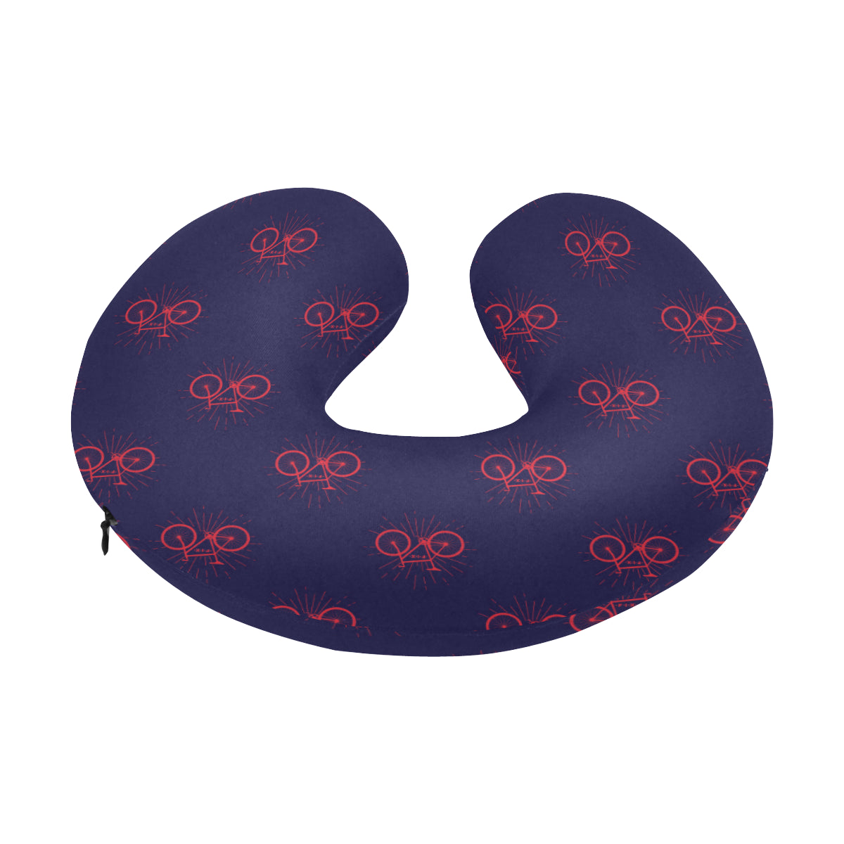 Bicycle Pattern Print Design 01 U-Shaped Travel Neck Pillow