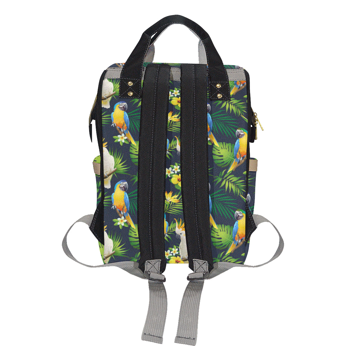 Parrot Pattern Print Design A03 Diaper Bag Backpack