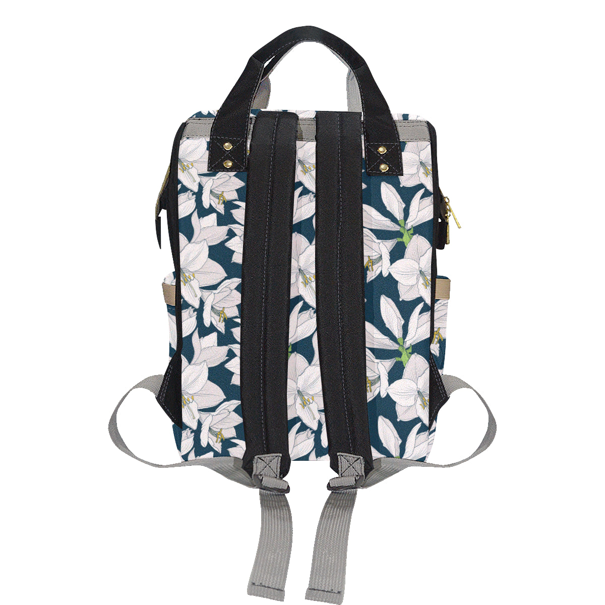 Amaryllis Pattern Print Design 01 Diaper Bag Backpack