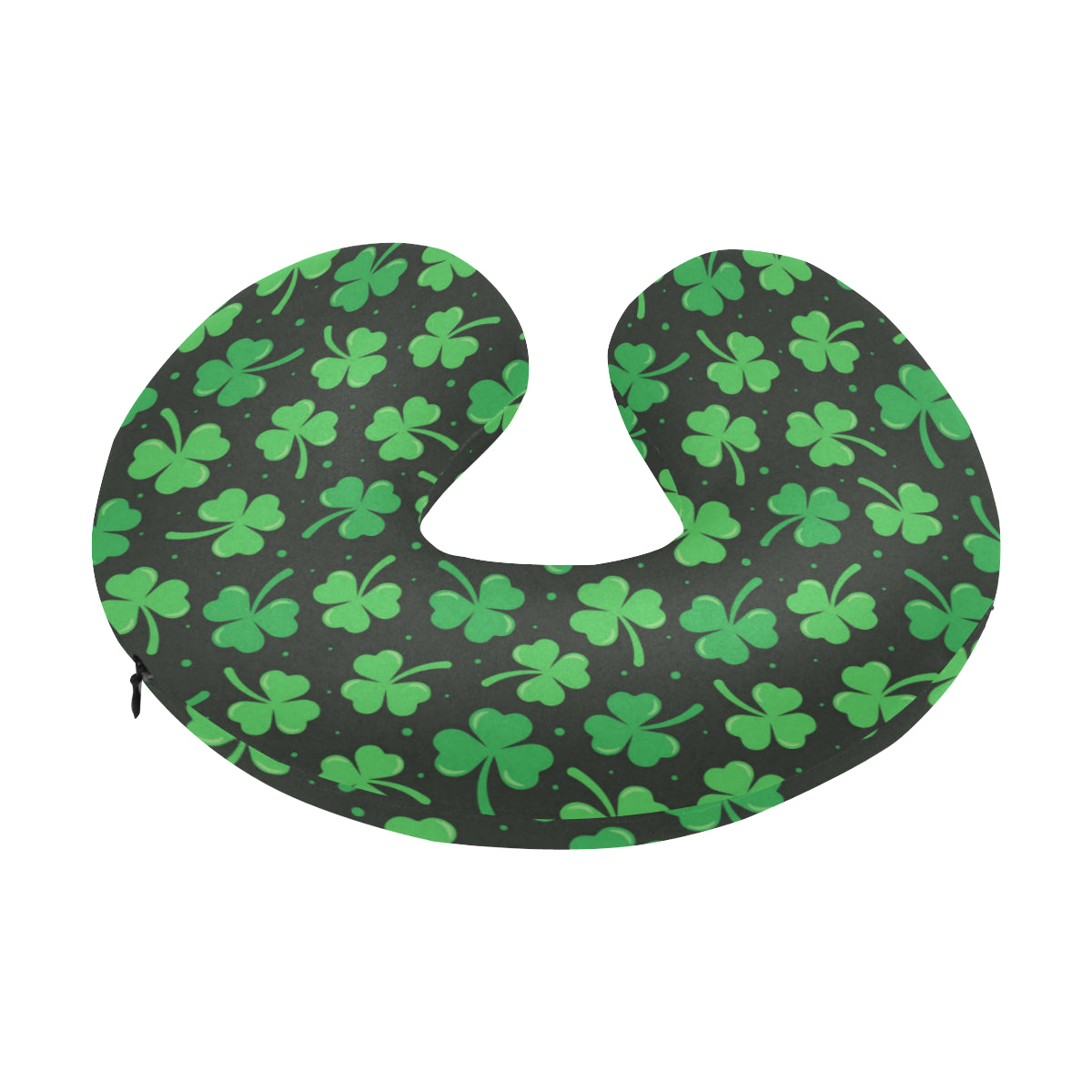 Clover Pattern Print Design 04 U-Shaped Travel Neck Pillow