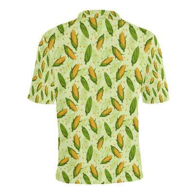Agricultural Fresh Corn cob Print Pattern Men Polo Shirt