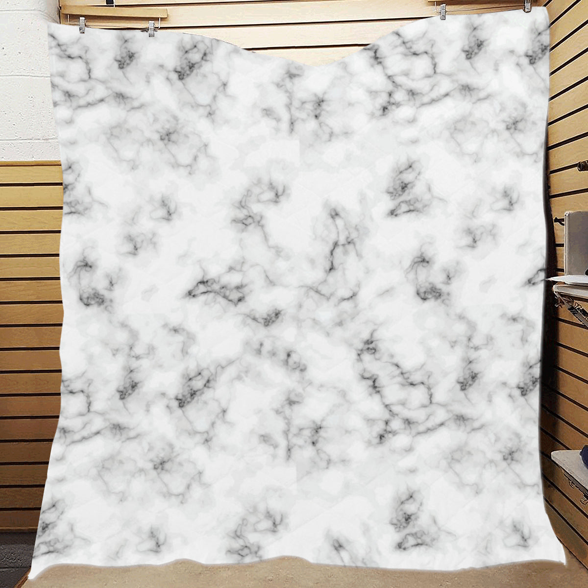 Marble Pattern Print Design 01 Premium Quilt