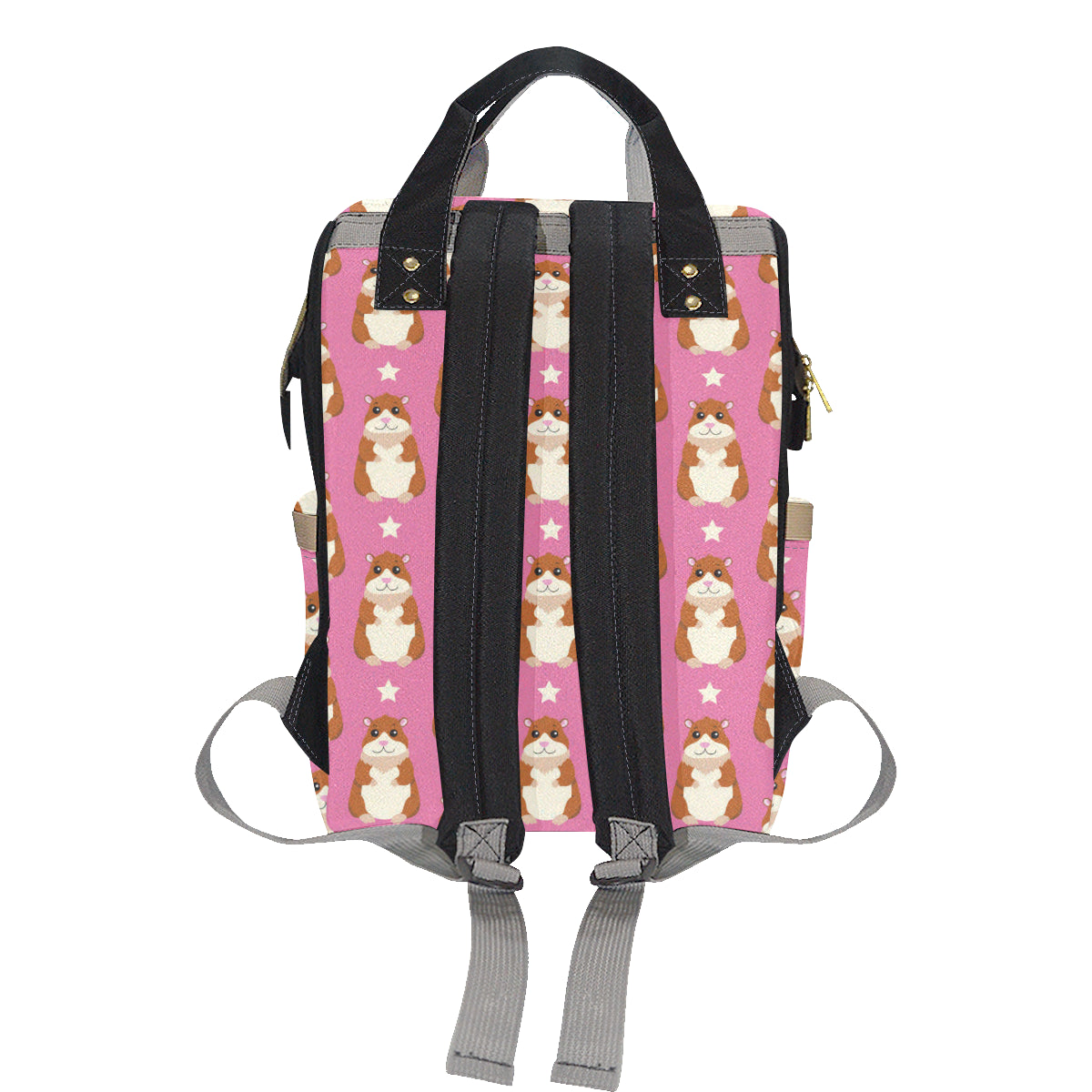 Hamster Cute Pattern Print Design 02 Diaper Bag Backpack
