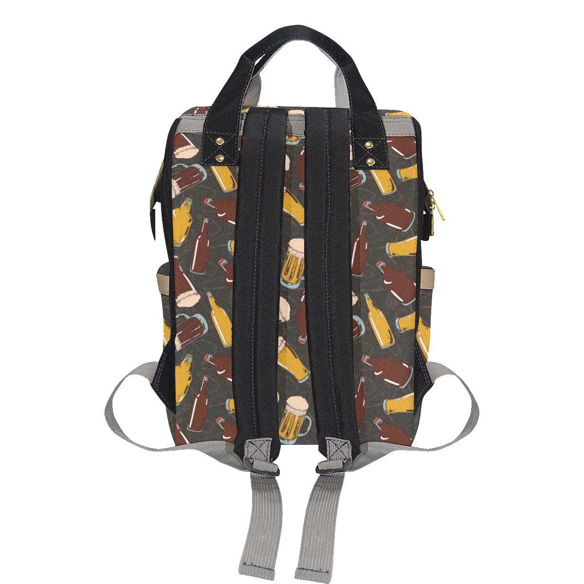 Beer Pattern Print Design 03 Diaper Bag Backpack