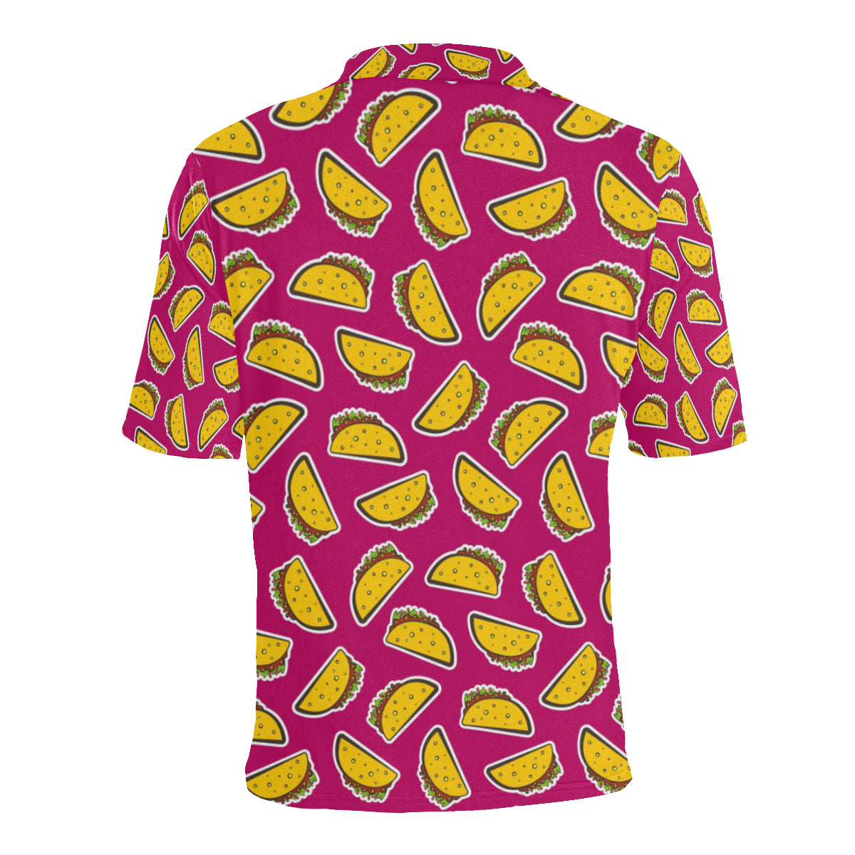 Taco Pattern Print Design TC01 Men Polo Shirt