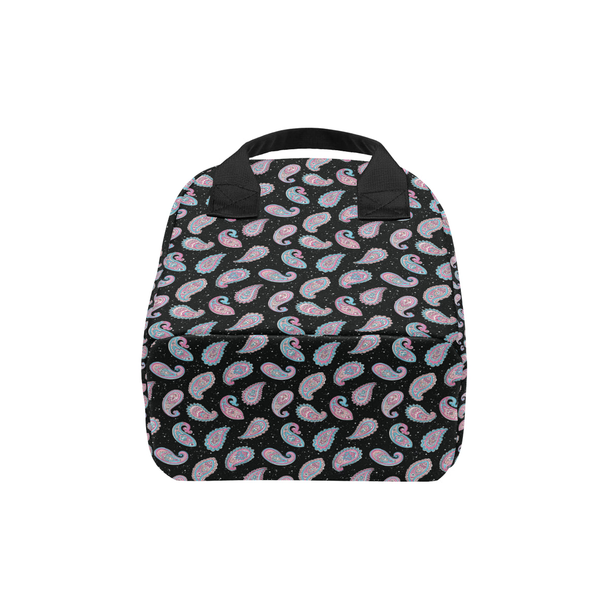 Paisley Pink Design Mandala Print Insulated Lunch Bag