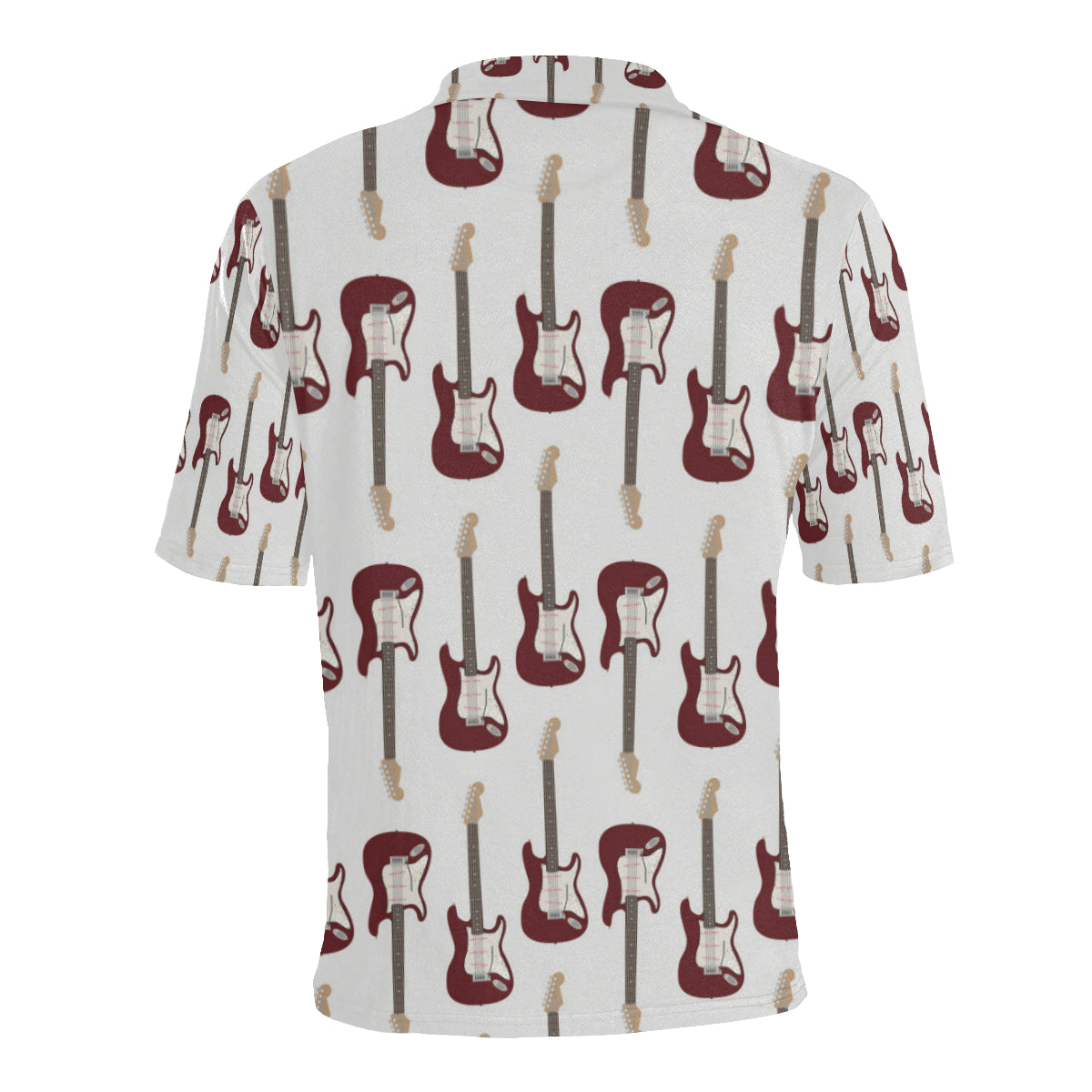 Bass Guitar Pattern Print Design 03 Men Polo Shirt
