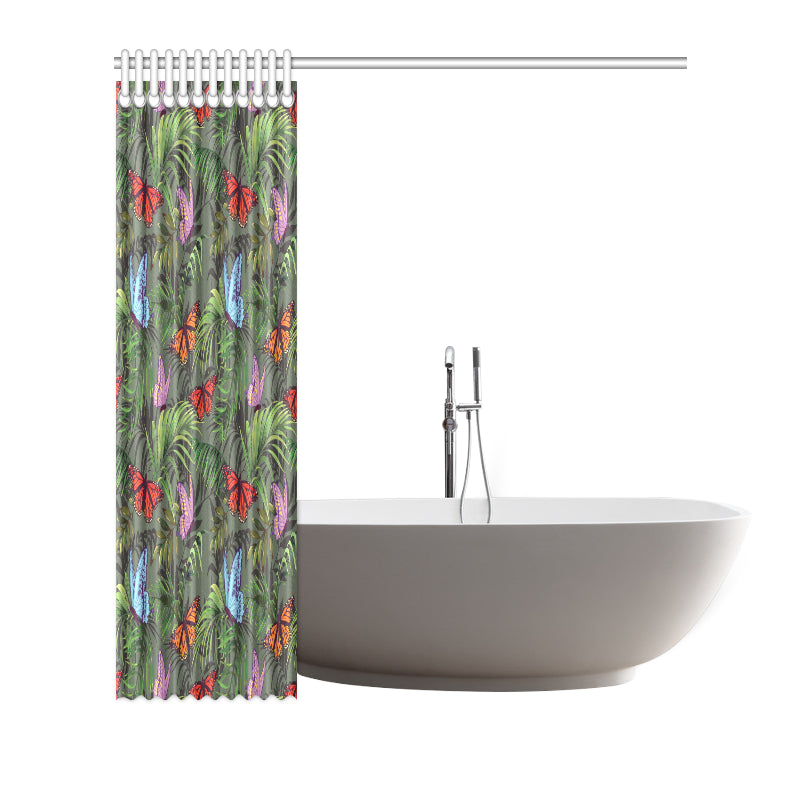 Monarch Butterfly Pattern Print Design 04 Shower Curtain