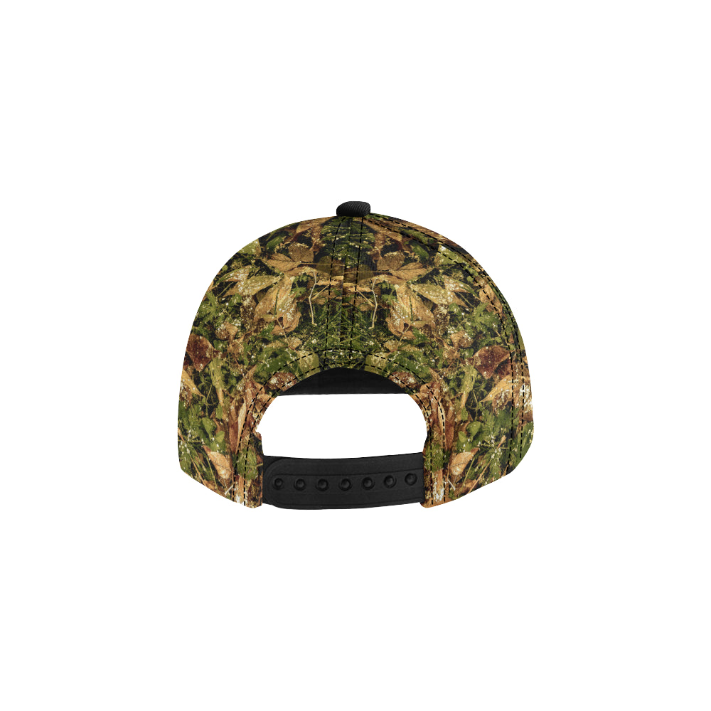 Camo Realistic Tree Forest Texture Print Snapback Cap
