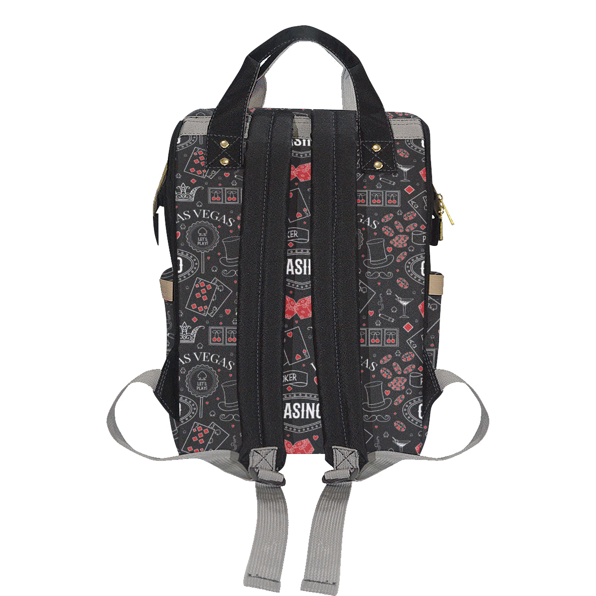 Casino Pattern Print Design 04 Diaper Bag Backpack