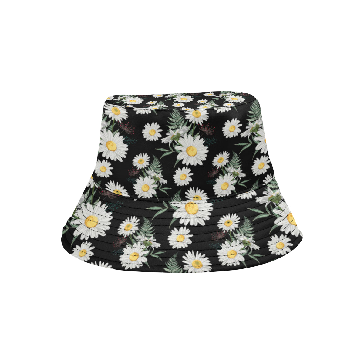 Daisy Pattern Print Design DS07 Unisex Bucket Hat