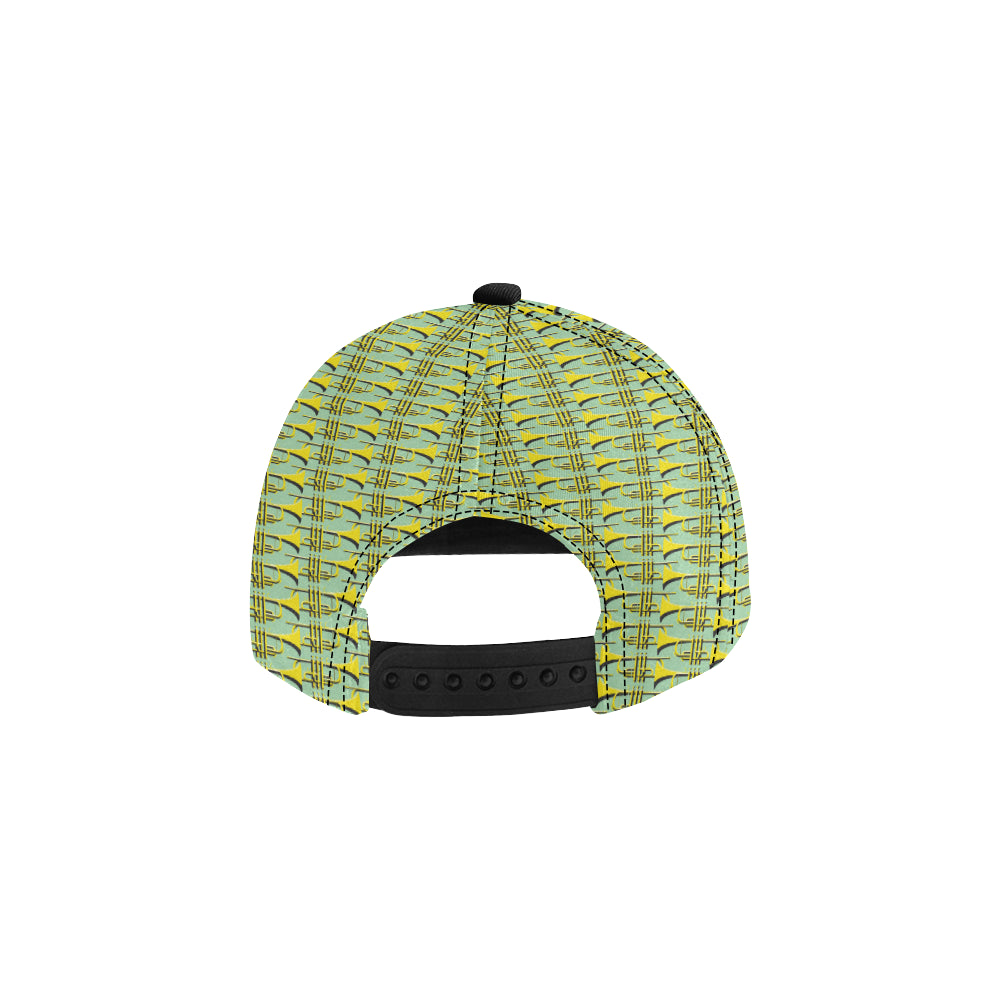 Trumpet Vintage Design Print Snapback Cap
