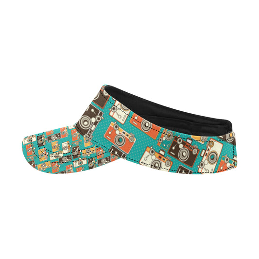 Camera Pattern Print Design 02 Unisex Sun Visor