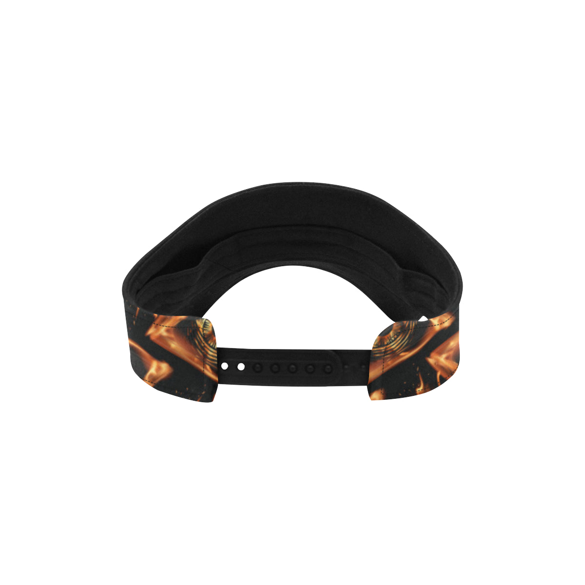 Eye of Horus in Flame Print Unisex Sun Visor
