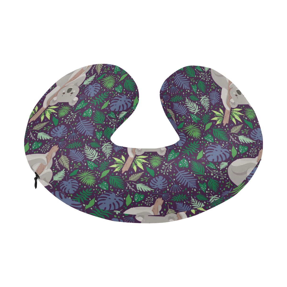Koala Pattern Print Design 06 U-Shaped Travel Neck Pillow