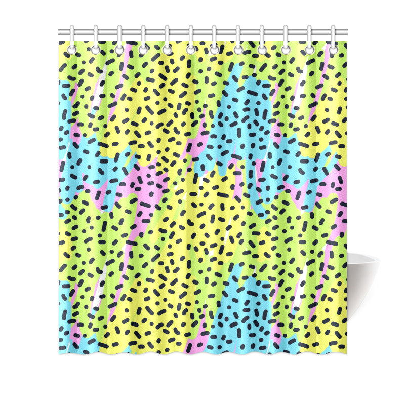 90s Pattern Print Design 2 Shower Curtain