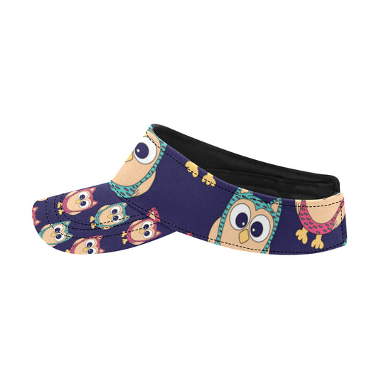 Owl Pattern Print Design A06 Unisex Sun Visor