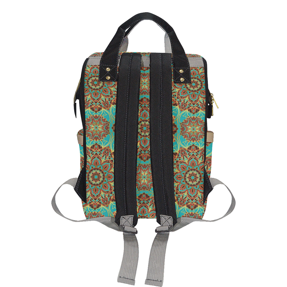 Medallion Pattern Print Design 02 Diaper Bag Backpack
