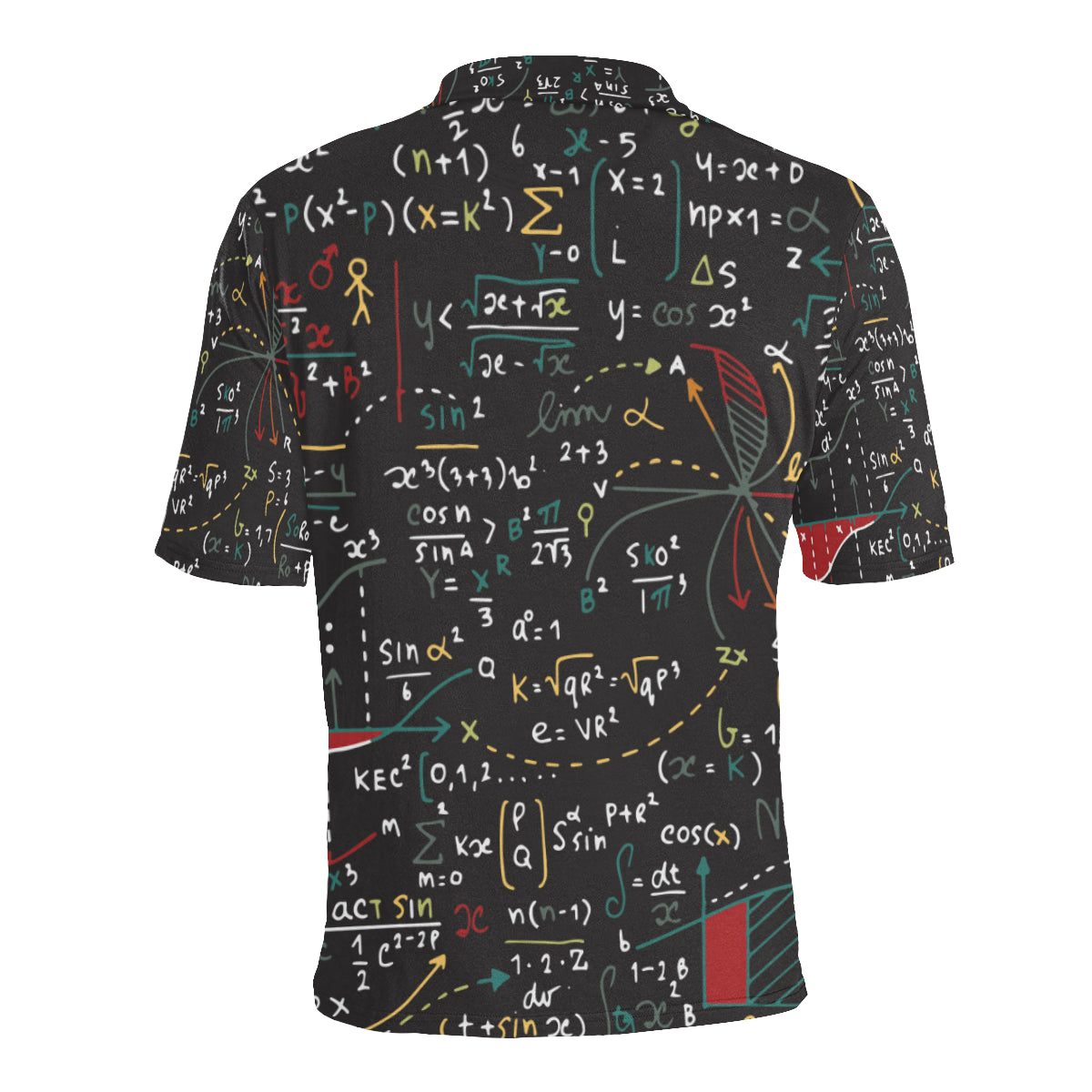 Math Pattern Print Design 04 Men Polo Shirt