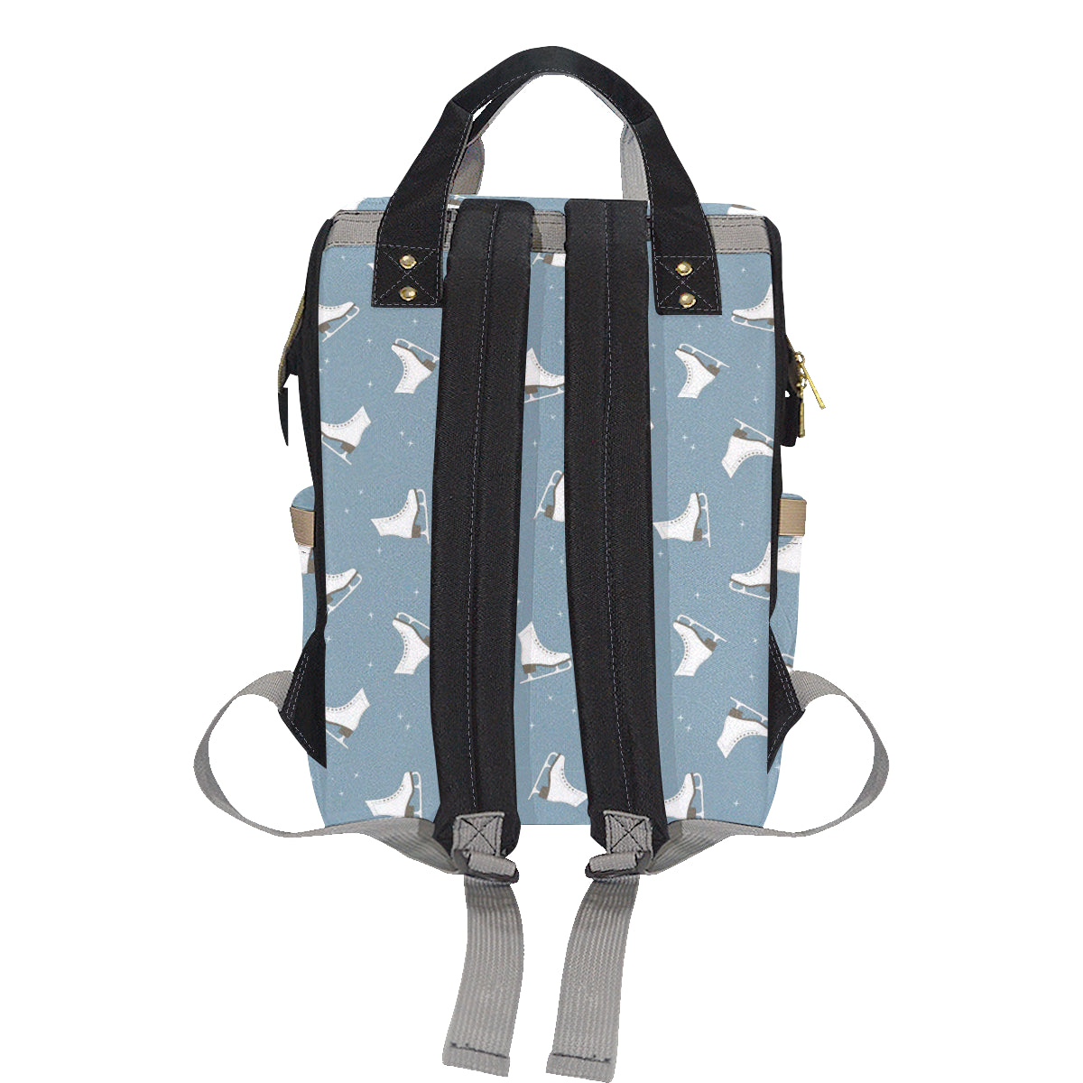 Ice Skate Pattern Print Design 02 Diaper Bag Backpack