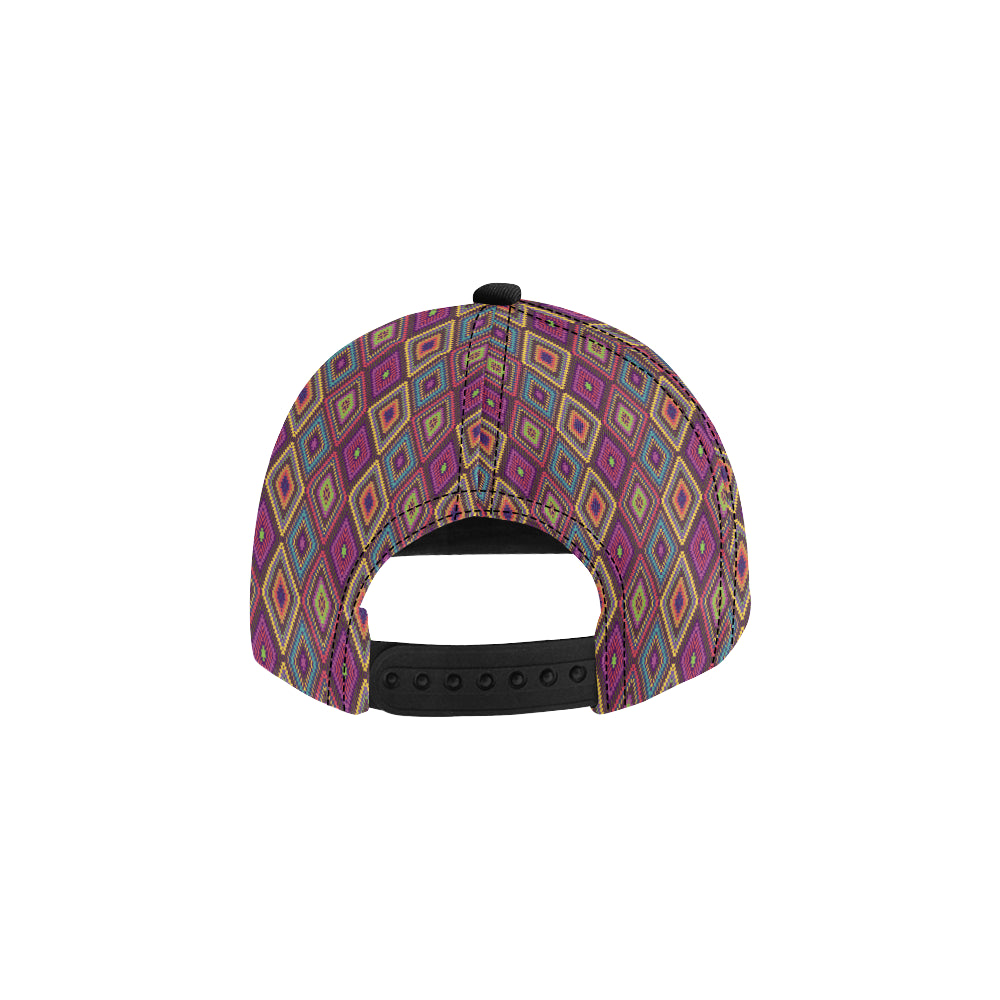 Southwestern Print Snapback Cap